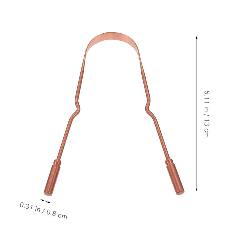 Copper Tongue Cleaner with Hygienic Travel Case by HitMyNeed