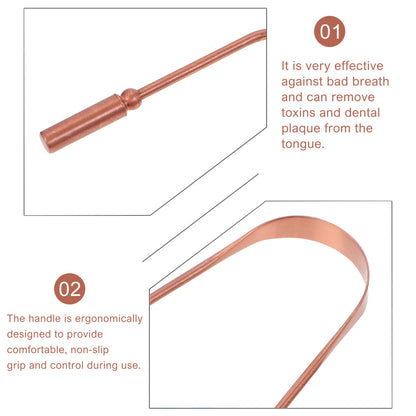 Copper Tongue Cleaner with Hygienic Travel Case by HitMyNeed