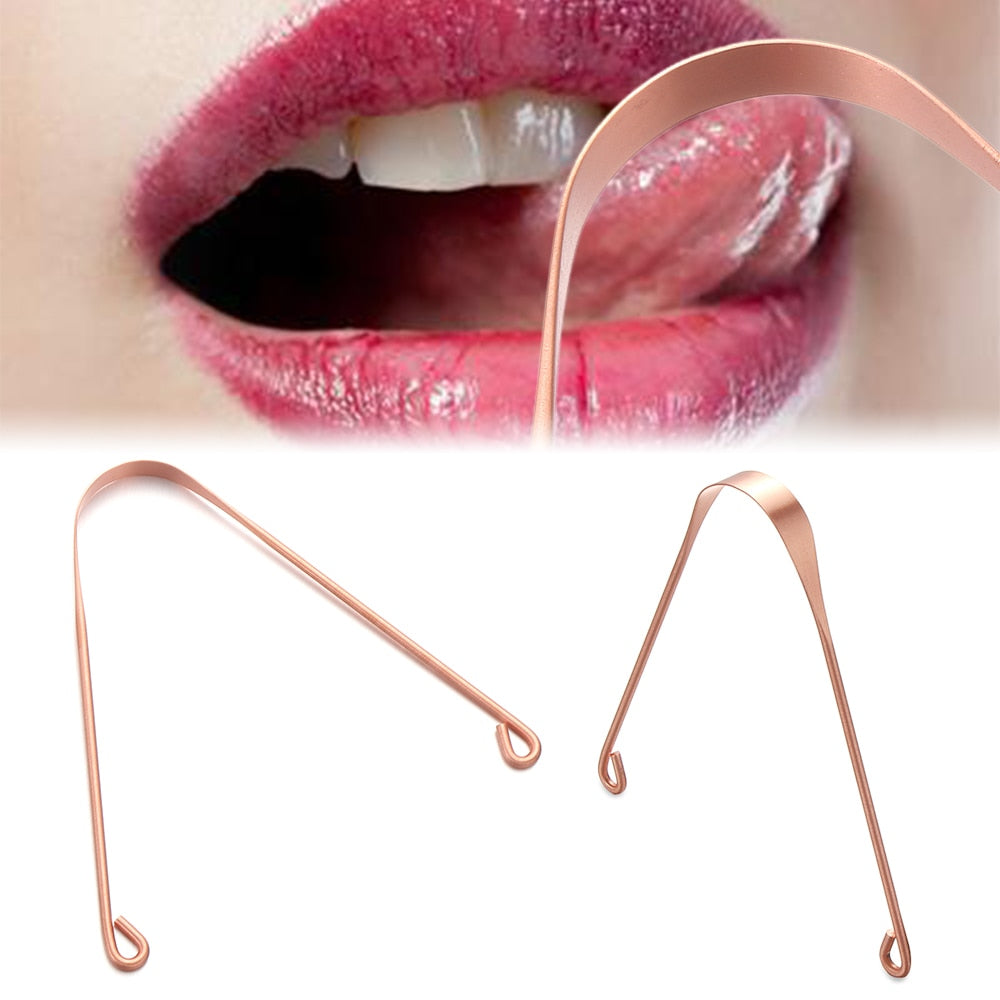 Copper Tongue Scraper for Daily Oral Hygiene by HitMyNeed