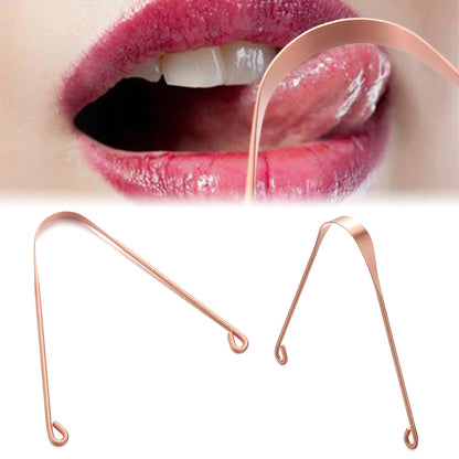 Copper Tongue Scraper for Daily Oral Hygiene by HitMyNeed