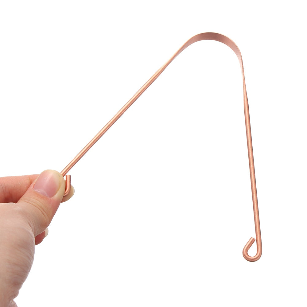 Copper Tongue Scraper for Daily Oral Hygiene by HitMyNeed
