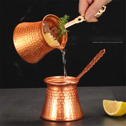Copper Turkish Coffee Pot with Long Handle by HitMyNeed