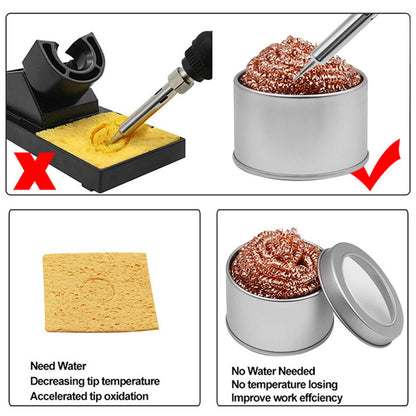 Copper Wire Soldering Iron Tip Cleaning Ball by HitMyNeed