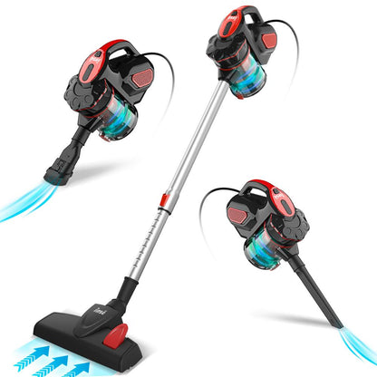 Corded 4-in-1 Stick Vacuum Cleaner 18kPa 600W red us by HitMyNeed