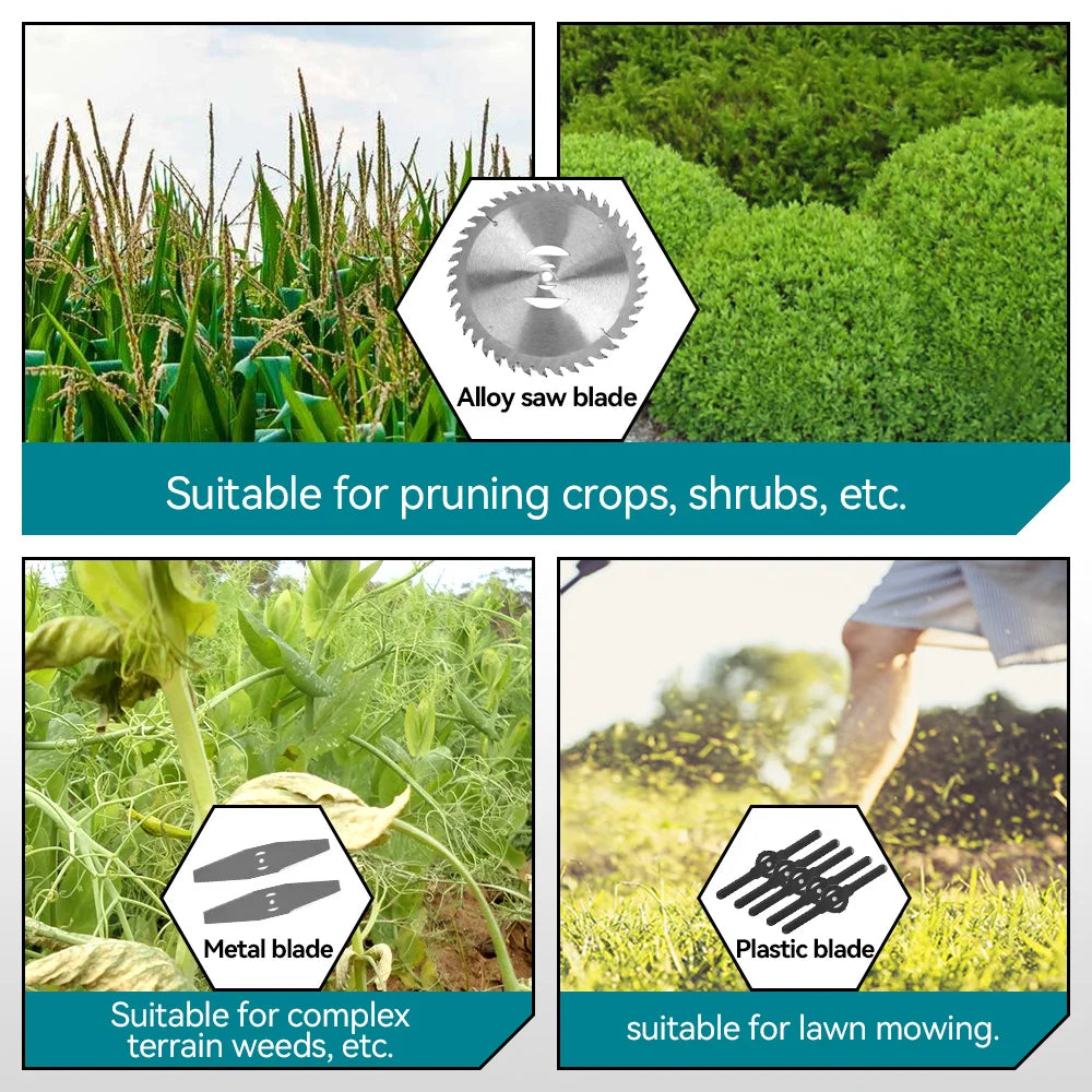 Cordless 18V Lawn Trimmer with Foldable Telescopic Shaft by HitMyNeed