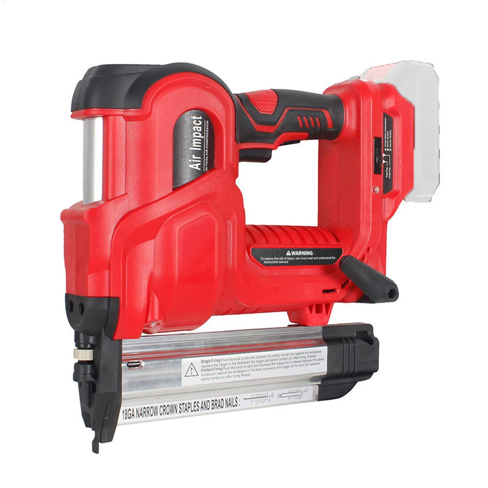Cordless 2-in-1 Nailer & Stapler Gun for Makita red by HitMyNeed