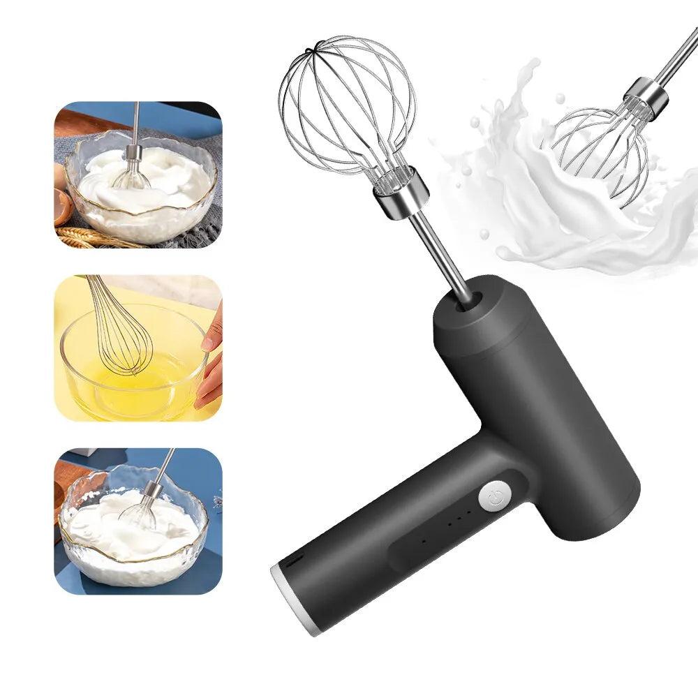 Cordless 3-Speed Hand Mixer with Stainless Steel Beaters by HitMyNeed