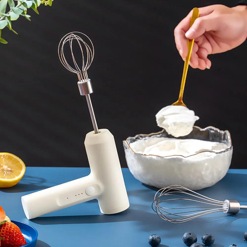 Cordless 3-Speed Hand Mixer with Stainless Steel Beaters by HitMyNeed