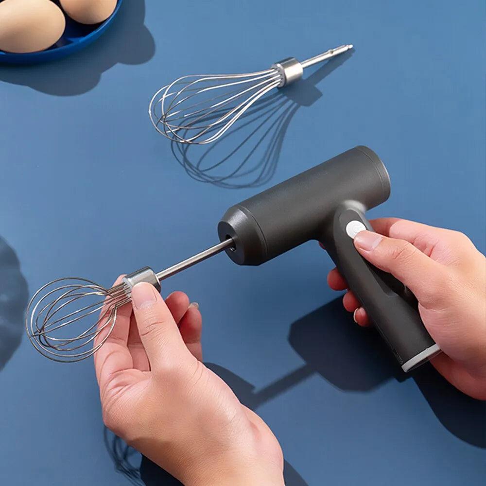 Cordless 3-Speed Hand Mixer with Stainless Steel Beaters by HitMyNeed