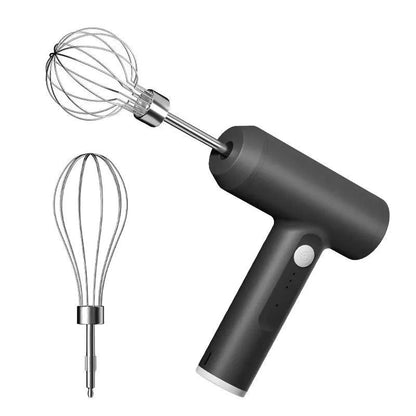 Cordless 3-Speed Hand Mixer with Stainless Steel Beaters black by HitMyNeed