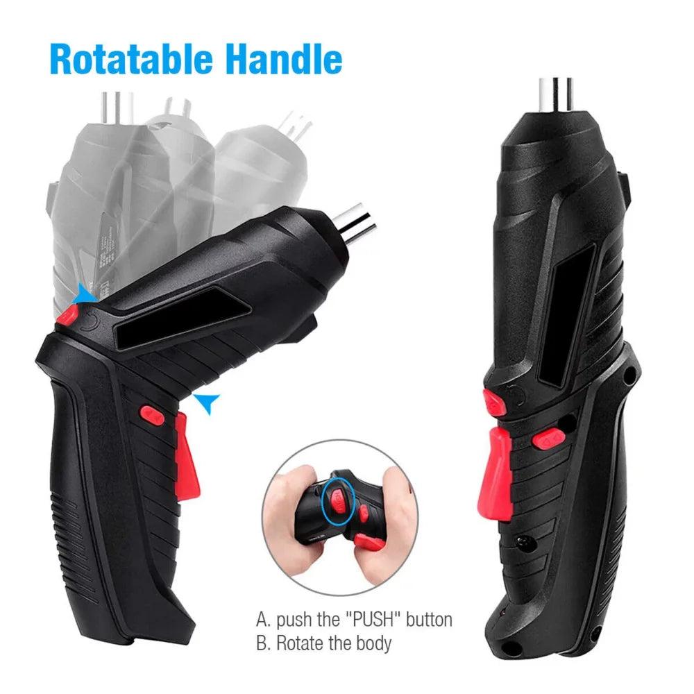 Cordless 47-in-1 Electric Screwdriver with LED Light by HitMyNeed