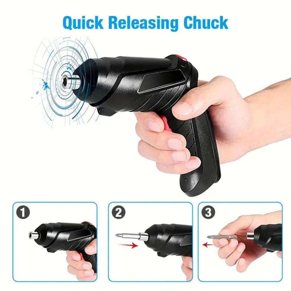 Cordless 47-in-1 Electric Screwdriver with LED Light by HitMyNeed