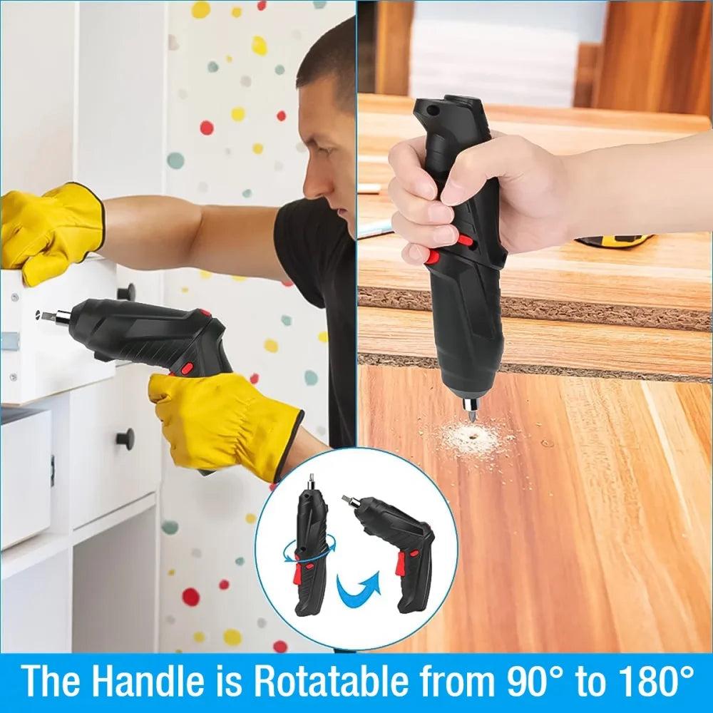 Cordless 47-in-1 Electric Screwdriver with LED Light by HitMyNeed