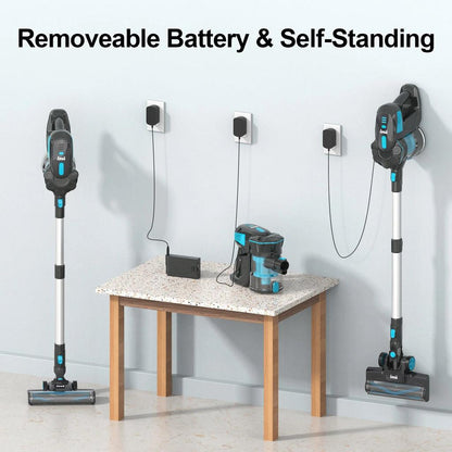 Cordless 6-in-1 Stick Vacuum Cleaner 20KPa, 40 Min by HitMyNeed