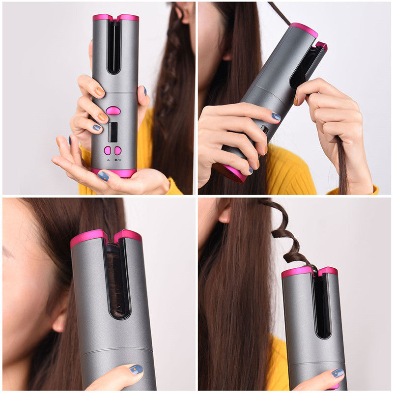 Cordless Automatic Hair Curler with LCD Display by HitMyNeed