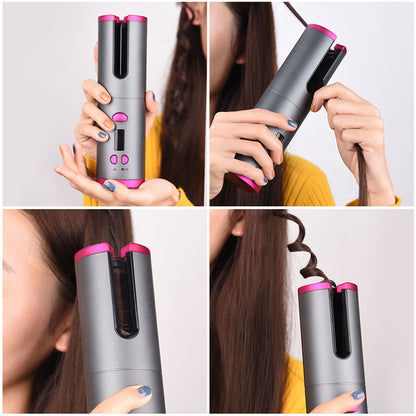 Cordless Automatic Hair Curler with LCD Display by HitMyNeed