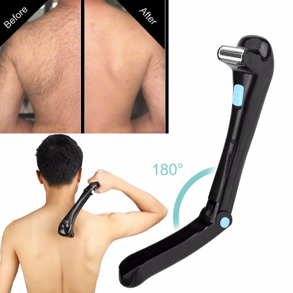 Cordless Back Shaver with 180° Folding Handle by HitMyNeed
