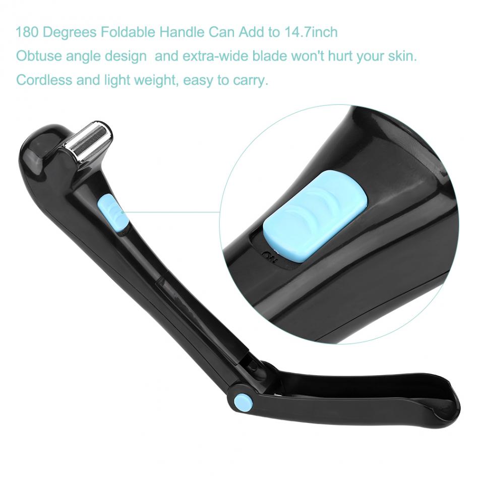 Cordless Back Shaver with 180° Folding Handle by HitMyNeed