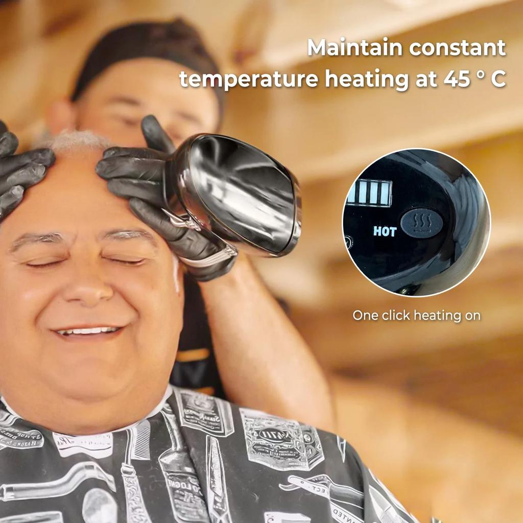 Cordless Barber Vibration & Heat Massager by HitMyNeed