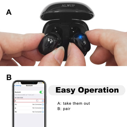 Cordless Bluetooth 5.0 Wireless Earbuds with Charging Case by HitMyNeed