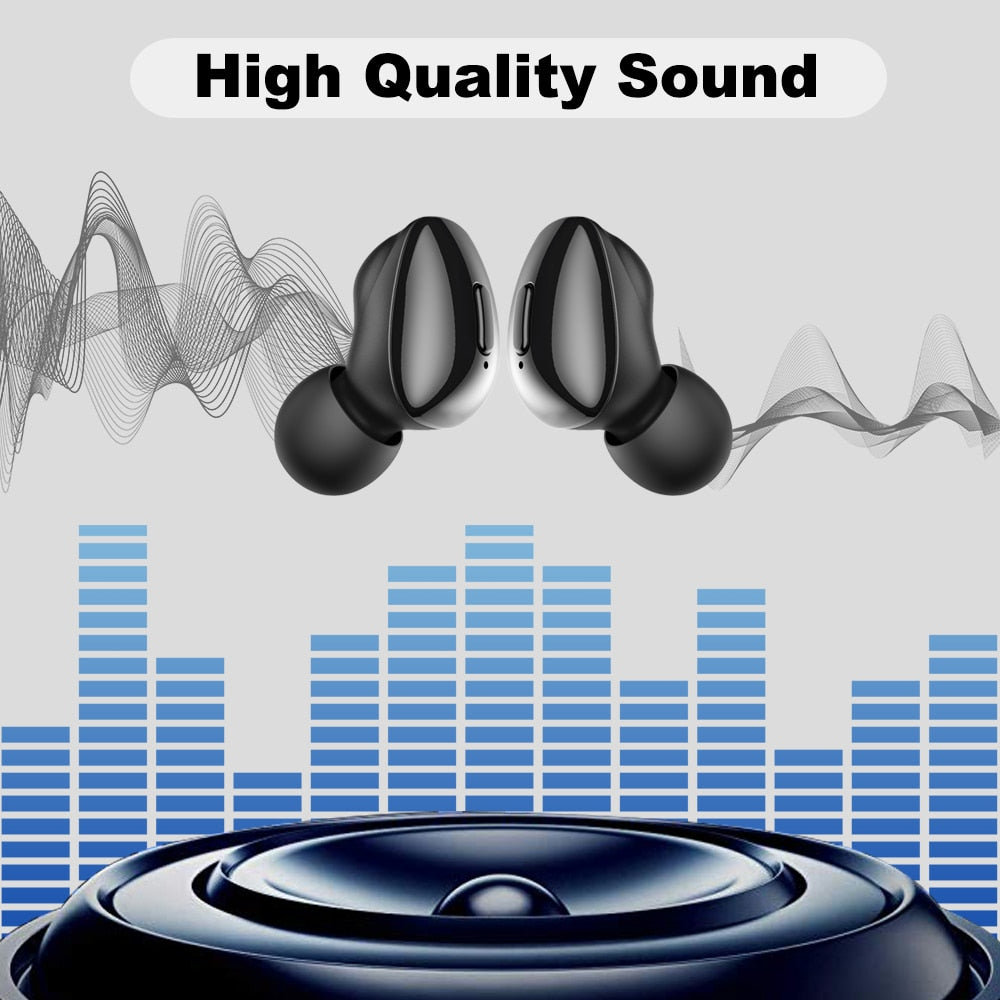 Cordless Bluetooth 5.0 Wireless Earbuds with Charging Case by HitMyNeed