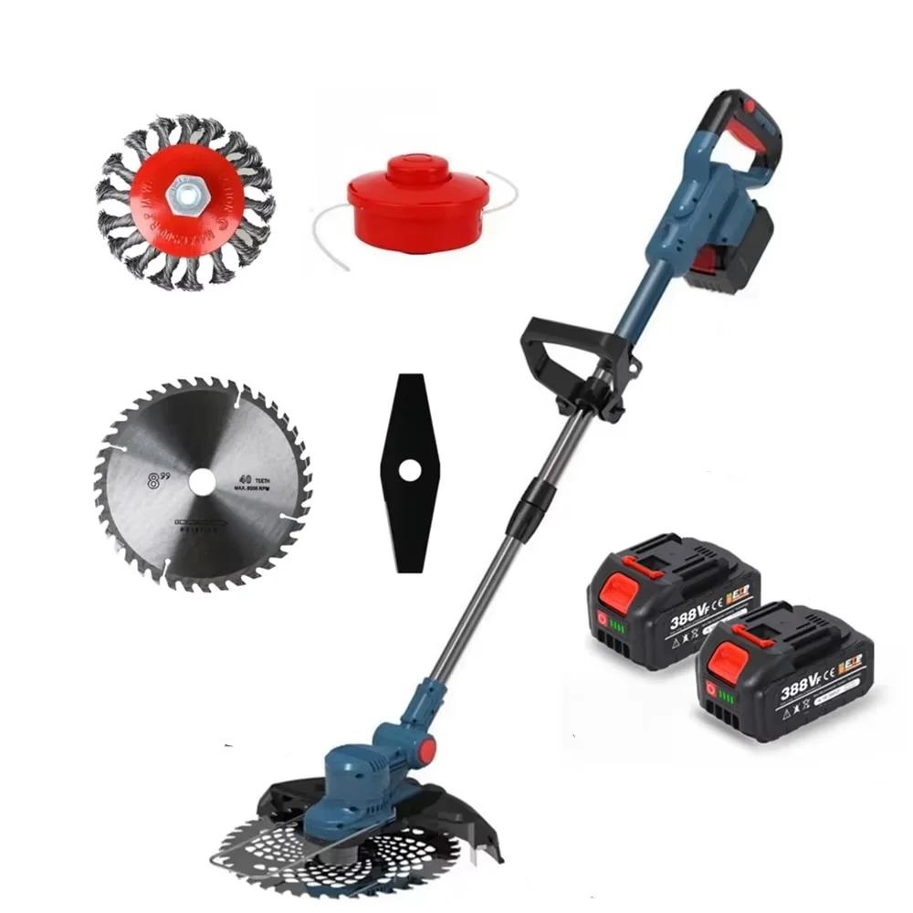 Cordless Brushless Lawn Mower & Grass Trimmer 18V with-2-batteries by HitMyNeed