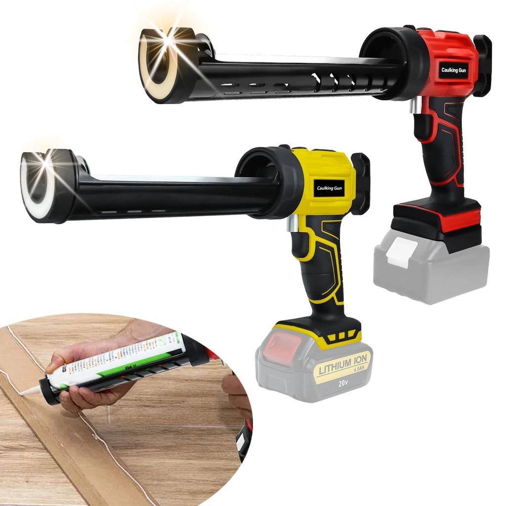 Cordless Caulking Gun 4-Speed with LED Light 18-20V by HitMyNeed