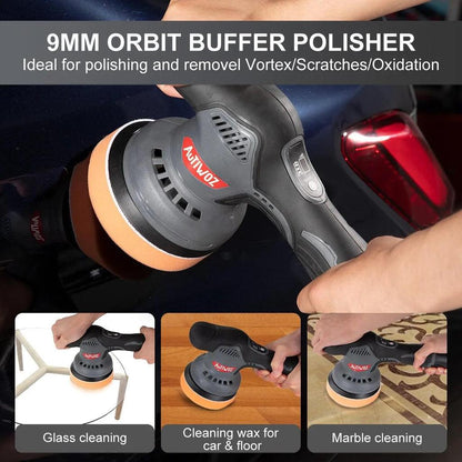 Cordless Dual Action Car Polisher 5" 12V Brushless by HitMyNeed