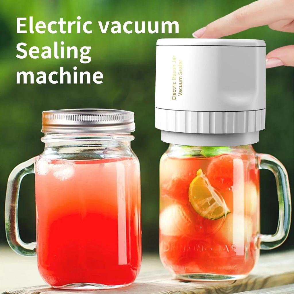 Cordless Electric Mason Jar Vacuum Sealer Kit by HitMyNeed