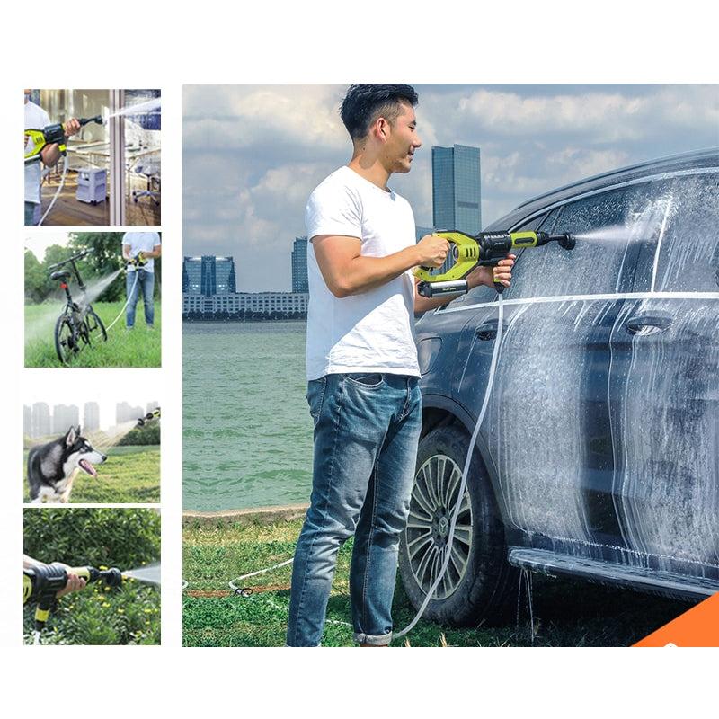 Cordless Handheld Pressure Washer with 6m Hose by HitMyNeed