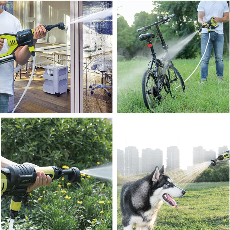 Cordless Handheld Pressure Washer with 6m Hose by HitMyNeed
