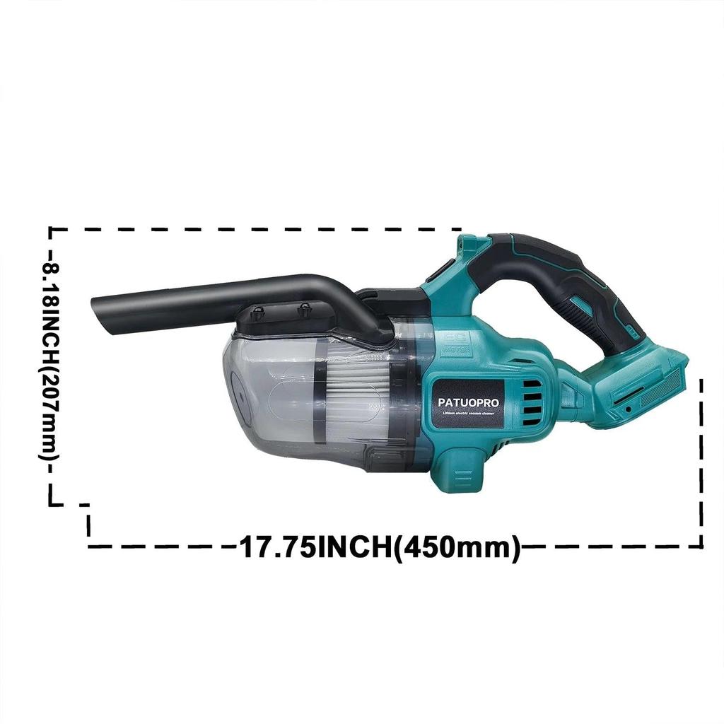 Cordless Handheld Vacuum Cleaner Compatible with Makita 18V by HitMyNeed