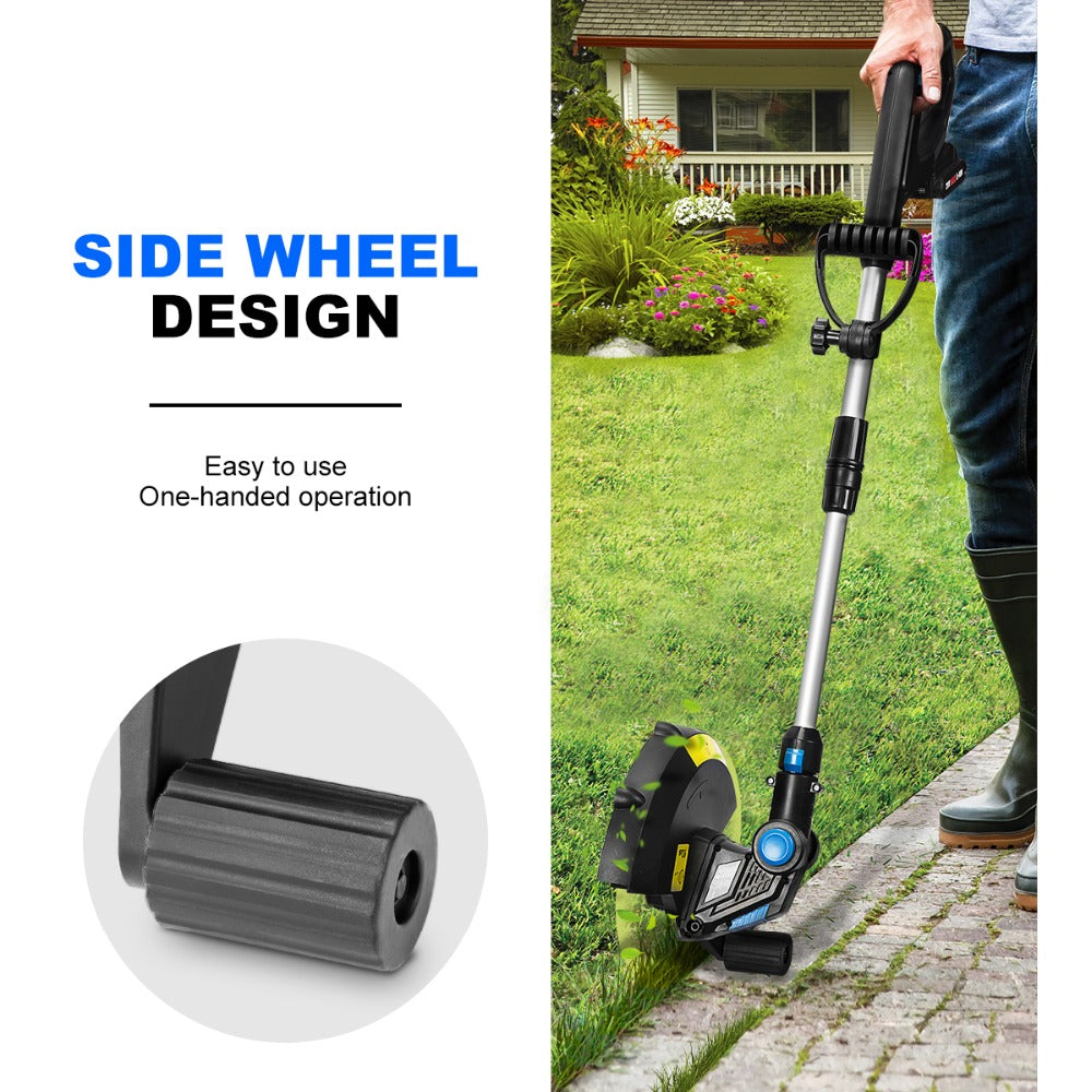 Cordless Lawn Trimmer with Adjustable Head 12" by HitMyNeed