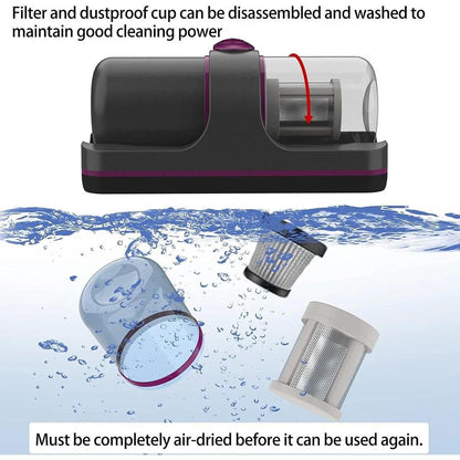 Cordless Mattress Vacuum with UV-C & 12kPa Suction by HitMyNeed