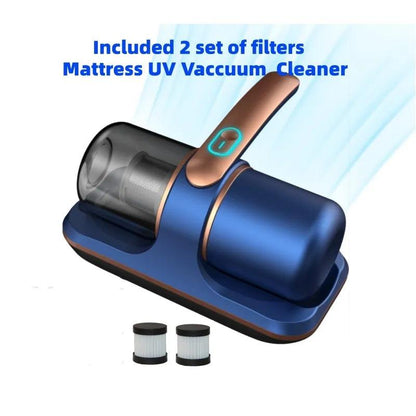 Cordless Mattress Vacuum with UV-C & 12kPa Suction blue by HitMyNeed