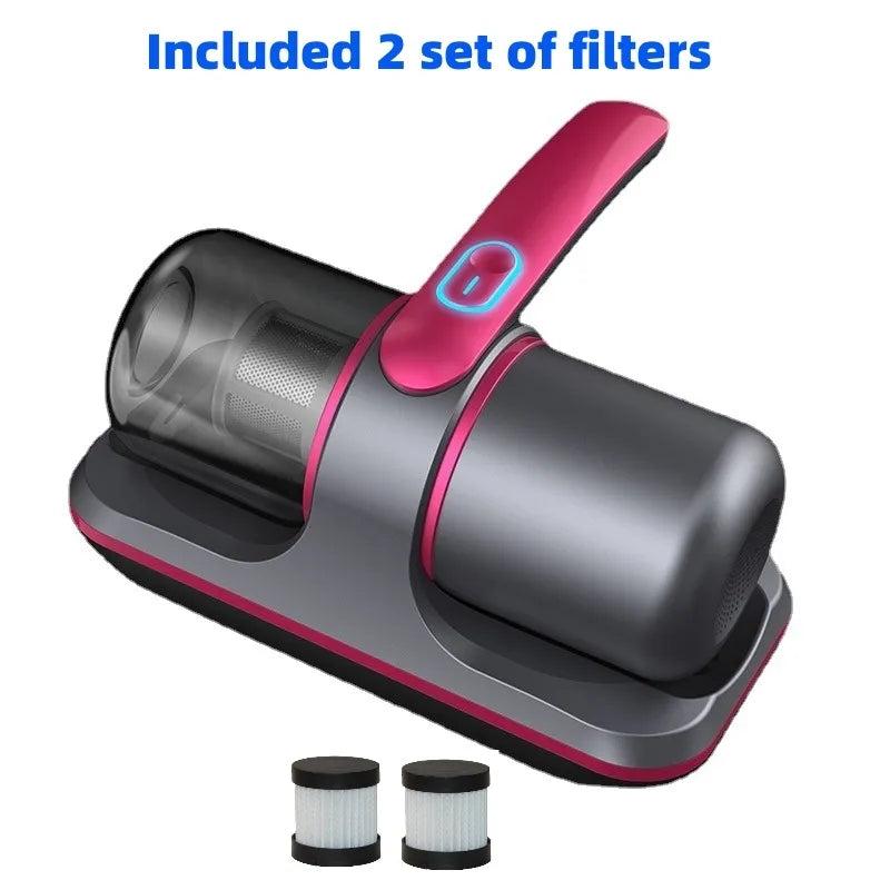 Cordless Mattress Vacuum with UV-C & 12kPa Suction red by HitMyNeed