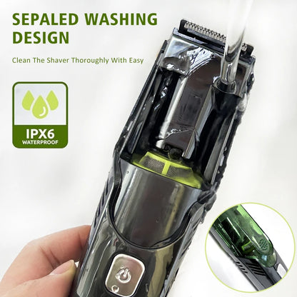Cordless Men's Beard Trimmer with Vacuum & 20 Lengths by HitMyNeed