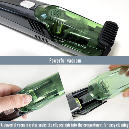 Cordless Men's Beard Trimmer with Vacuum & 20 Lengths by HitMyNeed