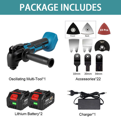 Cordless Oscillating Multi Tool 18V with Accessories With 1 Battery by HitMyNeed