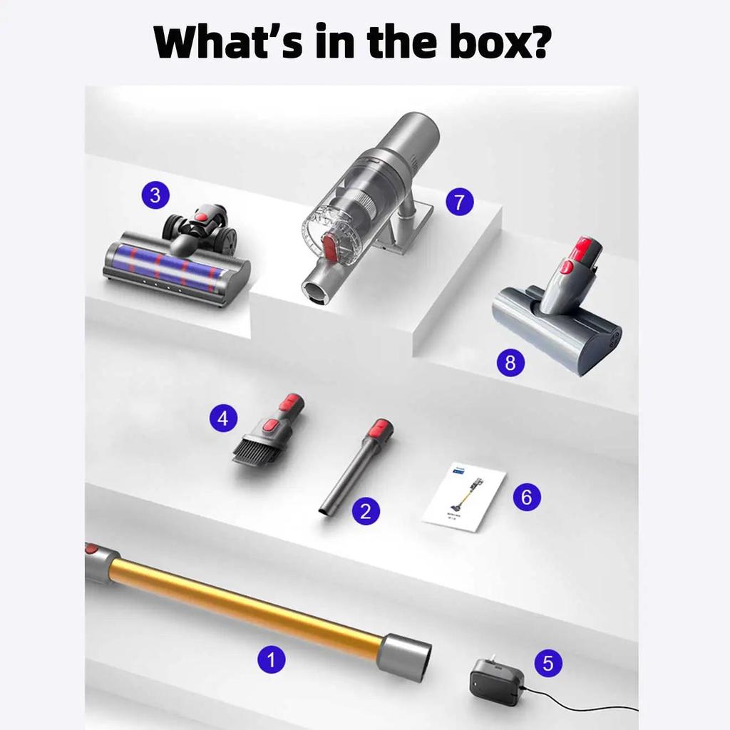 Cordless Stick Vacuum 27kPa with Smart Dust Sensor by HitMyNeed