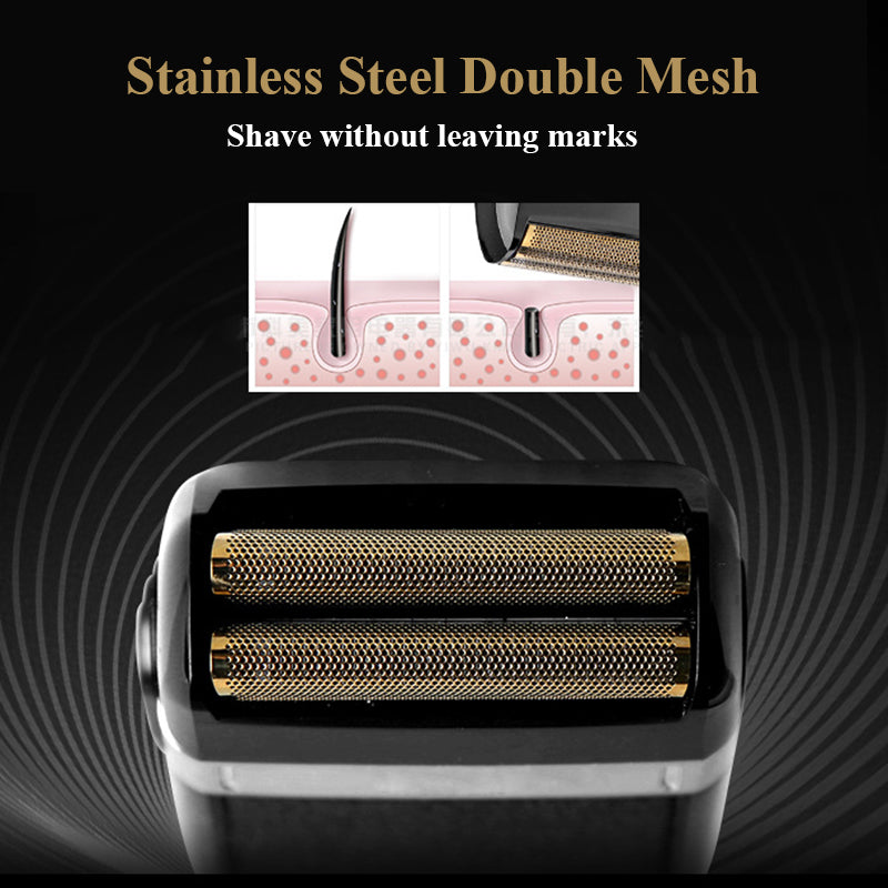 Cordless Twin-Blade Electric Shaver for Men by HitMyNeed