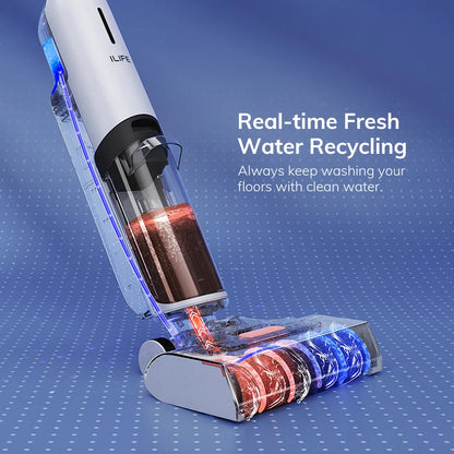 Cordless Wet Dry Smart Mop Robot with 5500Pa Suction by HitMyNeed
