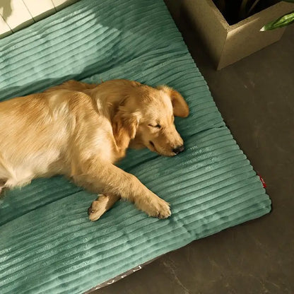 Corduroy Plush Dog Bed Mat, Detachable & Washable by HitMyNeed