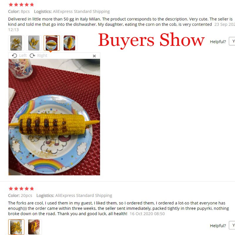 Corn Cob Holder Barbecue Set, 20 pcs by HitMyNeed