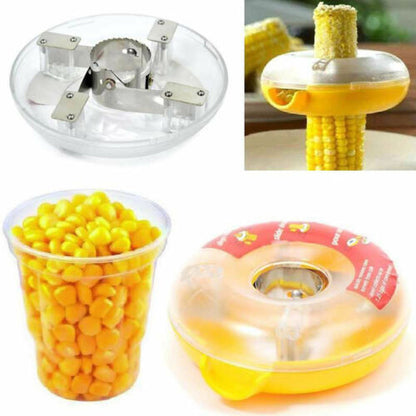 Corn Cutter Kernel Remover with Built-In Container by HitMyNeed