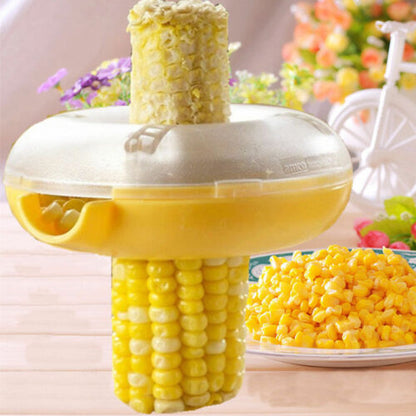 Corn Cutter Kernel Remover with Built-In Container by HitMyNeed
