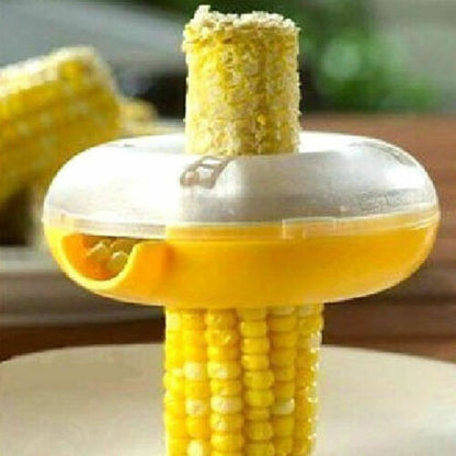 Corn Cutter Kernel Remover with Built-In Container by HitMyNeed