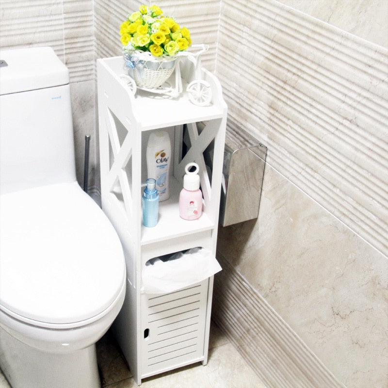 Corner Bathroom Cabinet Storage Organizer by HitMyNeed