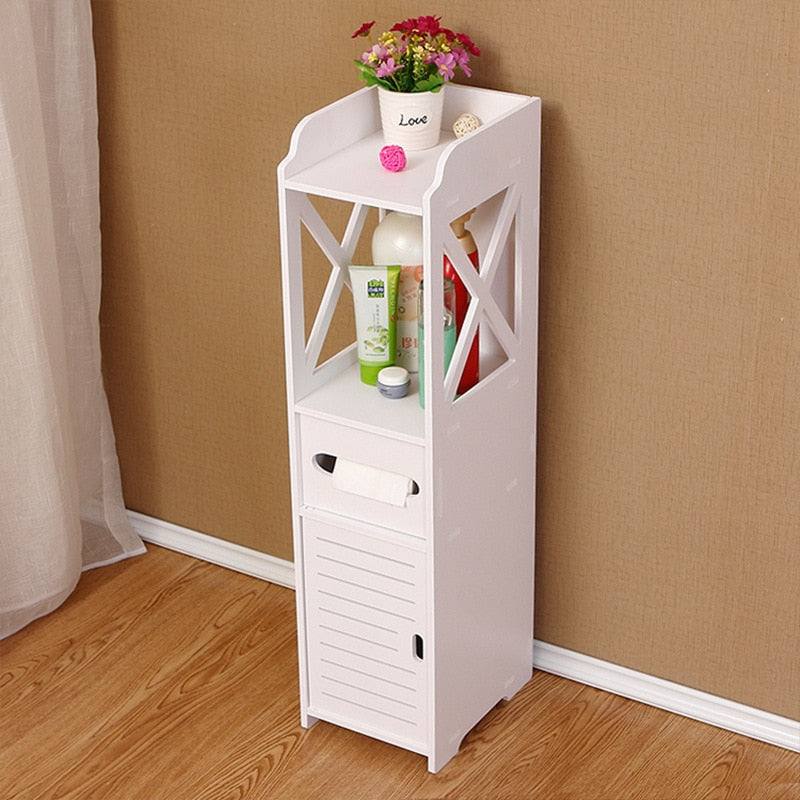 Corner Bathroom Cabinet Storage Organizer by HitMyNeed