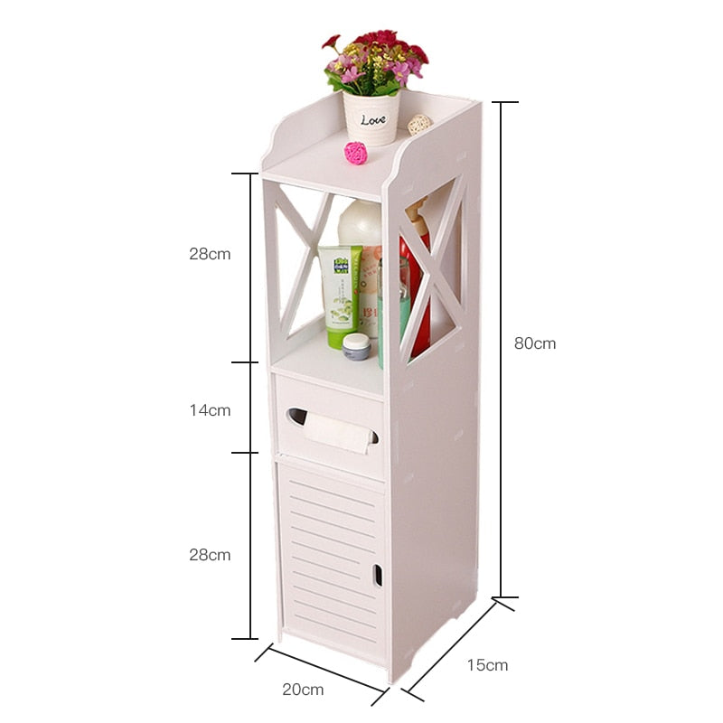 Corner Bathroom Cabinet Storage Organizer by HitMyNeed